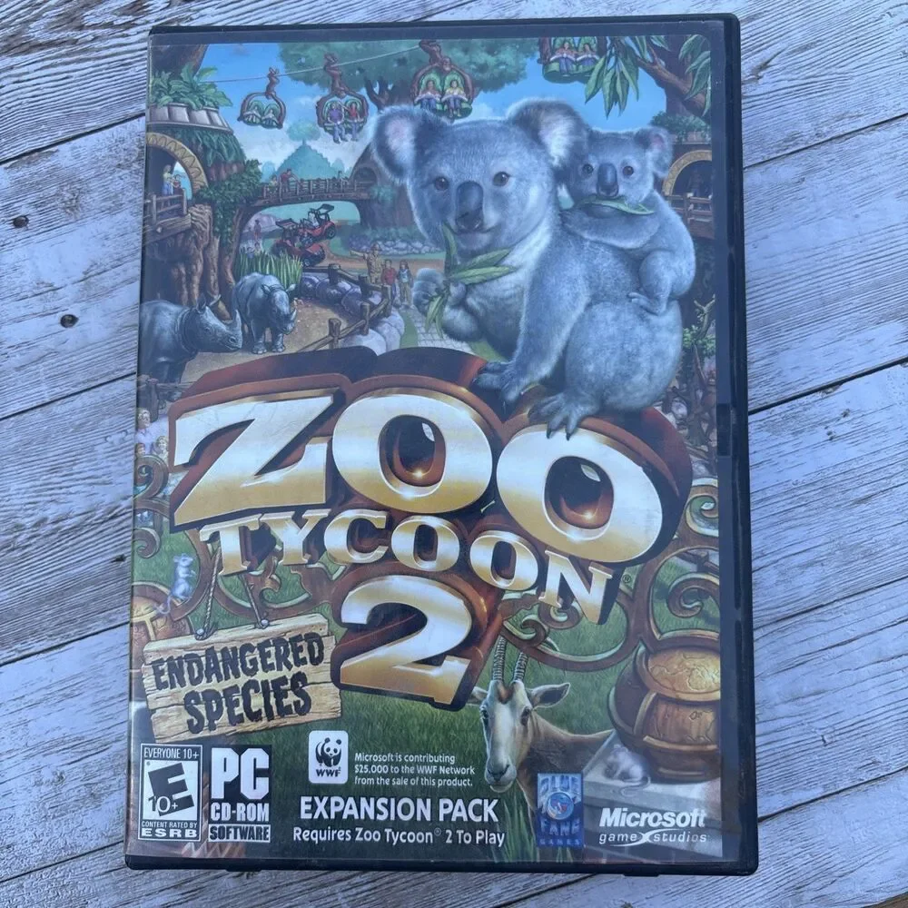 Zoo Tycoon 2 Zookeeper Collection PC Game CD-ROM - Endangered Species African Ad